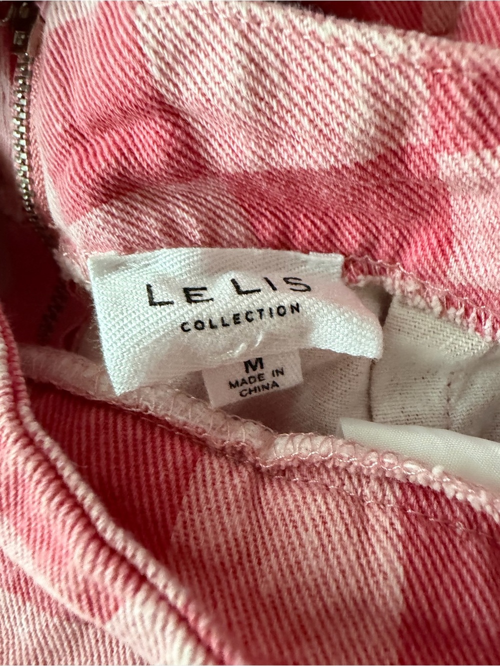 Pink Checkered Mini Skirt - Le Lis - Picture 4 of 4